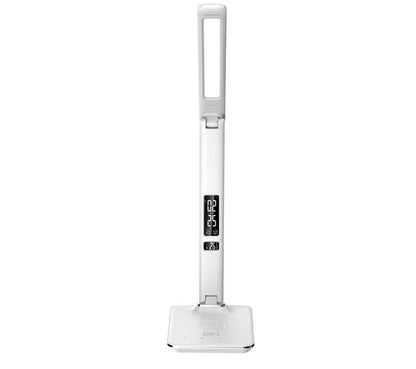 GROOV-E Ares LED Desk Lamp with Wireless Charging Pad & Clock - White