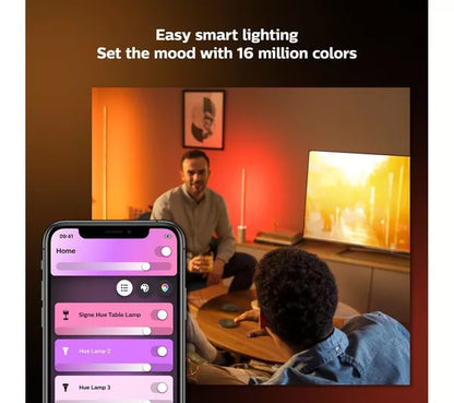 PHILIPS HUE Signe Gradient White & Colour Ambiance Smart LED Table Lamp - Black
