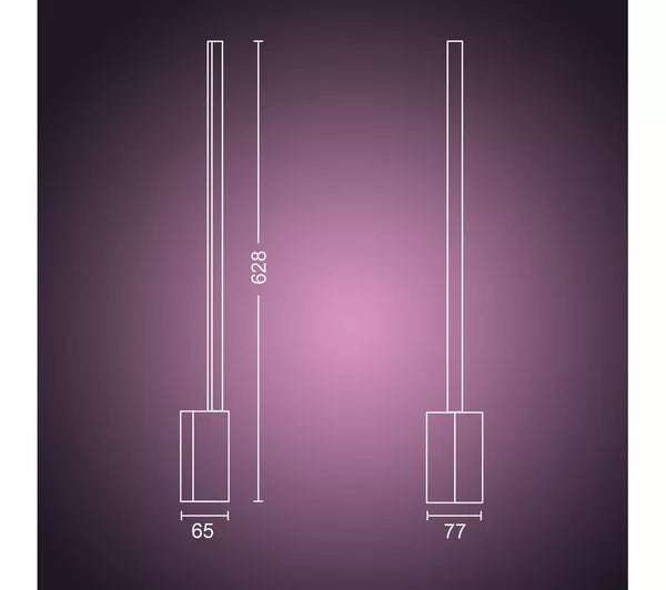 PHILIPS HUE Signe Gradient White & Colour Ambiance Smart LED Table Lamp - Black