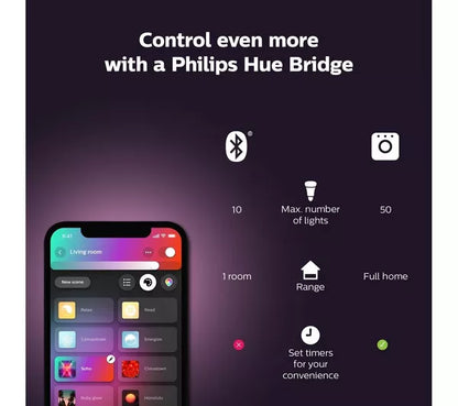 PHILIPS HUE Signe Gradient White & Colour Ambiance Smart LED Table Lamp - Black