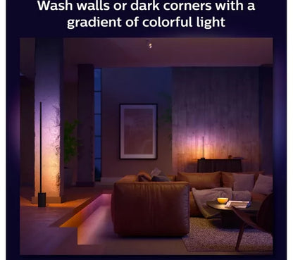 PHILIPS HUE Signe Gradient White & Colour Ambiance Smart LED Floor Lamp - Black