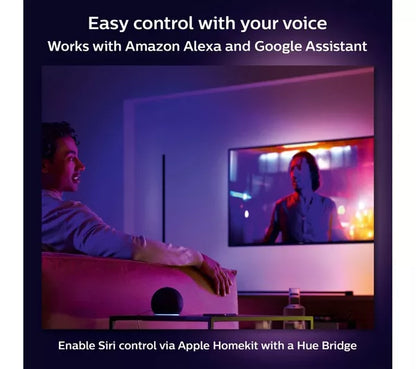 PHILIPS HUE Signe Gradient White & Colour Ambiance Smart LED Floor Lamp - Black
