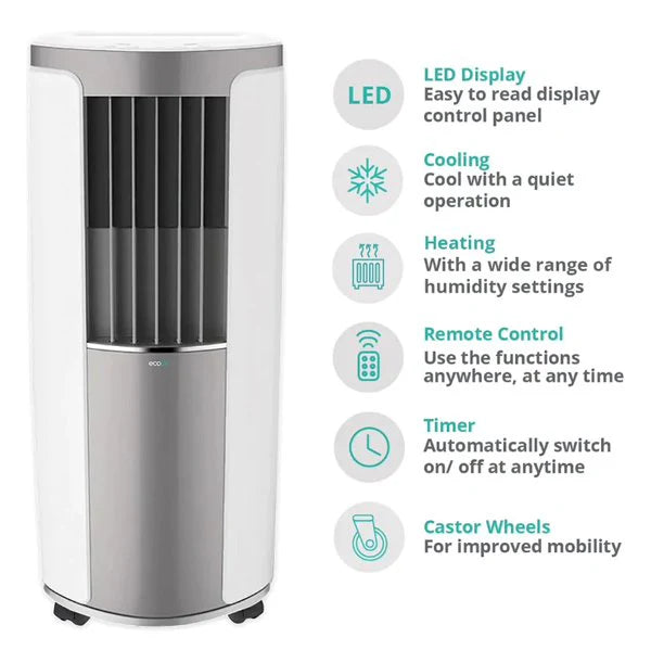 EcoAir Apollo MK2 12k BTU Heat Pump Portable Air Conditioner